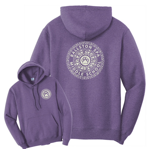 BSCSD Middle School Unisex Hooded Sweatshirt - Purple (provides 22 meals)