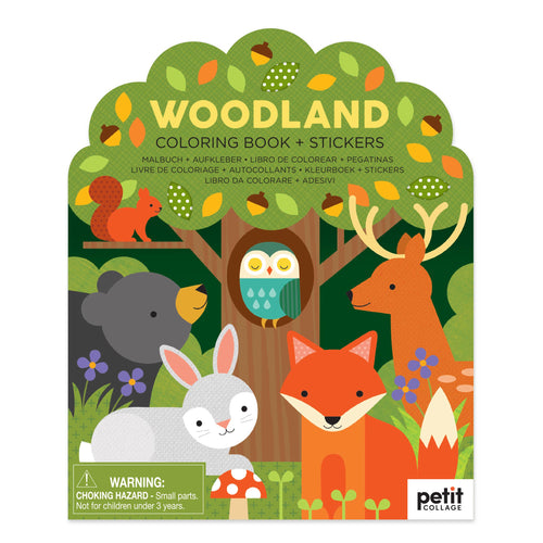 Coloring Book with Stickers: Woodland (provides 2 meals)