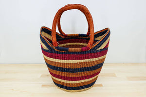 Tote Basket Bag, U-Shopper multi-color (provides 25 meals)