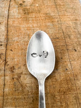 Load image into Gallery viewer, Coffee &amp; Chickens Vintage Stamped Spoon (provides 5 meals)