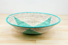 Load image into Gallery viewer, Sustainable Woven Sweet Grass bowl, multi-color (provides 6 meals)