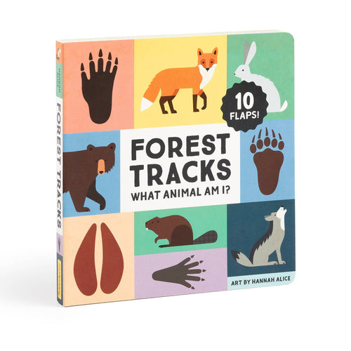 Forest Tracks: What Animal Am I? Lift-the-Flap Board Book (provides 5 meals)