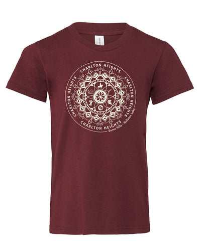 Charlton Heights Youth Crew Tee:  Maroon (provides 16 meals)
