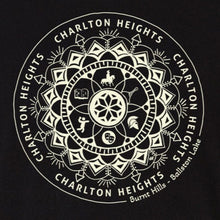 Load image into Gallery viewer, Charlton Heights Unisex Crew Tee:  Black (provides 24 meals)