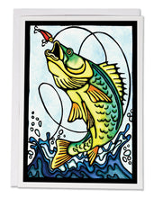 Load image into Gallery viewer, Greeting Card Land It! (Fish)
