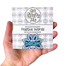 Load image into Gallery viewer, Mini Coloring Book Positive Words, 4&quot;x4&quot;, ( Provides 3 meals)