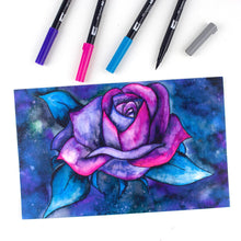 Load image into Gallery viewer, Dual Brush Pen Art Markers, Galaxy, 6-Pack (provides 6 meals)