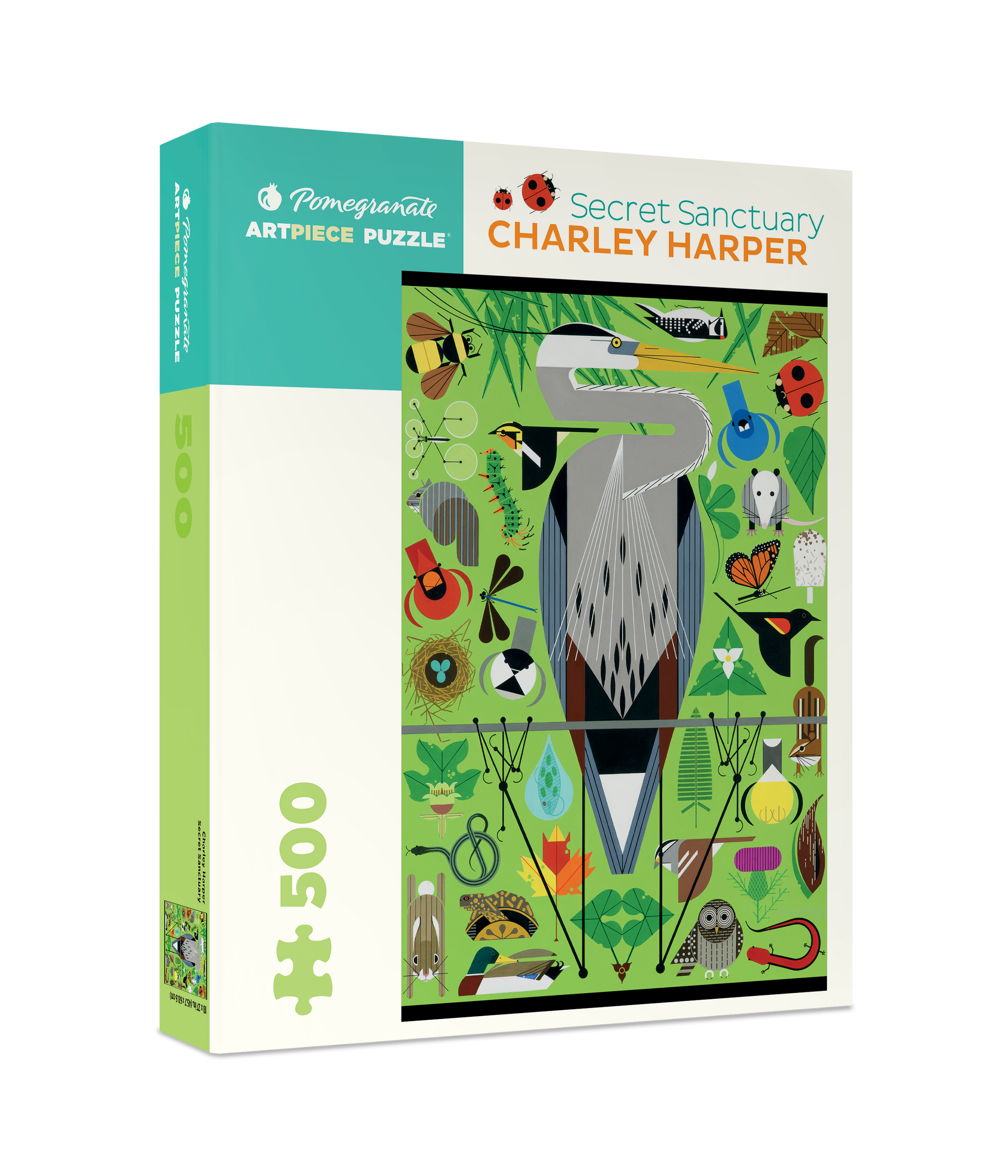 Charley Harper: Secret Sanctuary 500-piece Jigsaw Puzzle – Nourish