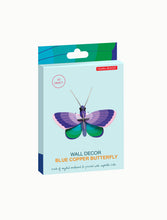 Load image into Gallery viewer, Blue Copper Butterfly Wall Decoration (Provides 5 meals)