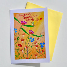 Load image into Gallery viewer, You Bring Sunshine Card (Blank Inside) Provides 2 meals