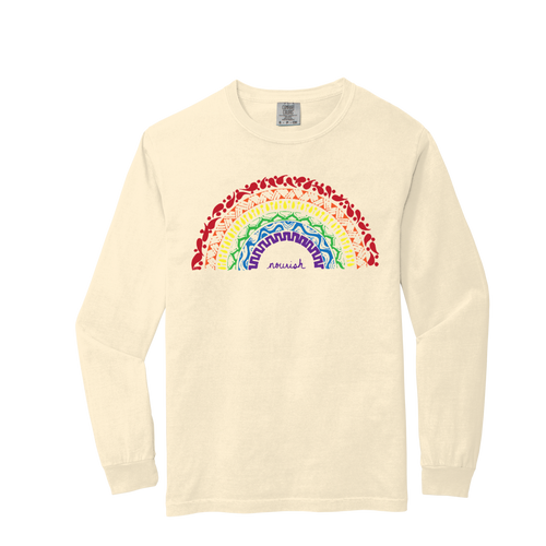 Rainbow Unisex Cotton Long-Sleeved Crew (provides 15 meals)