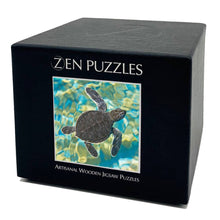 Load image into Gallery viewer, Mosaic Sea Turtle Small Wooden Puzzle (provides 8 meals)