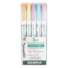 Load image into Gallery viewer, Zebra Mildliner Double Ended Highlighter 5 Packs (provides 5 meals)