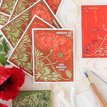 Load image into Gallery viewer, Thinking of You (Red Poppies) Friendship Card