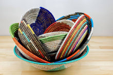 Load image into Gallery viewer, Sustainable Woven Sweet Grass bowl, multi-color (provides 6 meals)