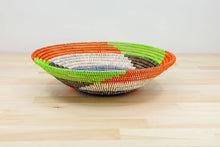 Load image into Gallery viewer, Sustainable Woven Sweet Grass bowl, multi-color (provides 6 meals)