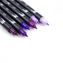 Load image into Gallery viewer, Dual Brush Pen 6 Color Set Purple Blendables (provides 6 meals)