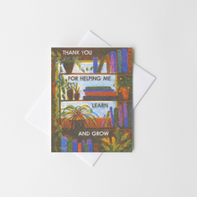 Load image into Gallery viewer, Thank You For Helping Me Learn - Risograph Card
