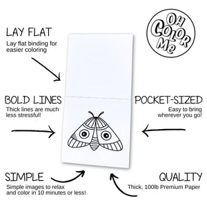 Mini Coloring Book Sweet & Salty, 4"x4", Small Gifts