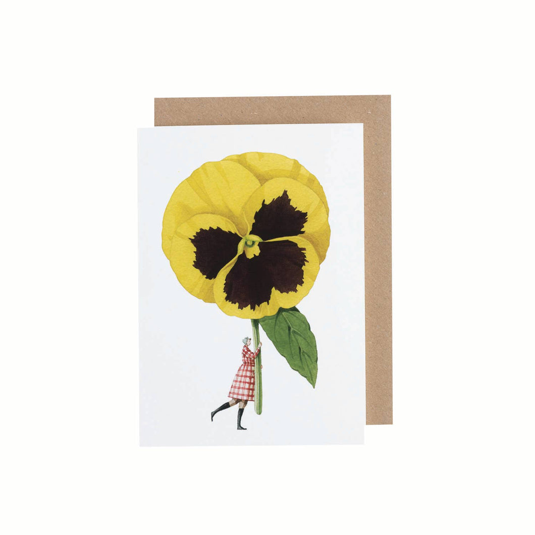 Pansy Greeting Card (provides 2 meals)
