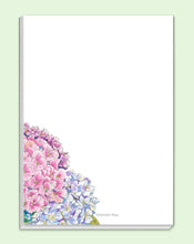 Load image into Gallery viewer, Hydrangea Hues  Notepad with 5 designs (provides 4 meals)