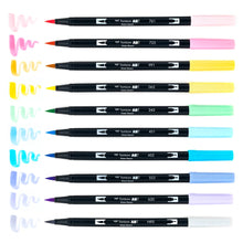 Load image into Gallery viewer, Dual Brush Pen Art Markers: Pastel - 10-Pack (12 meals)
