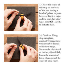 Load image into Gallery viewer, Bees - Needle Felting Kit - Beginner (Provides 14 meals)