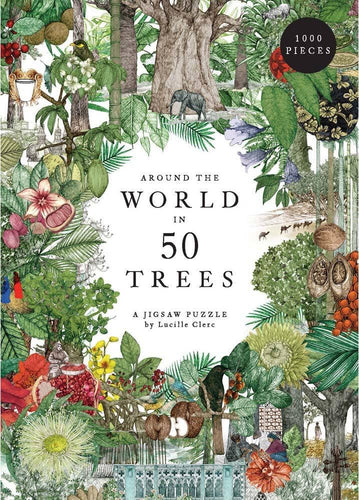 Around the World in 50 Trees 1000 Piece Puzzle (provides 8 meals)