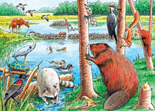 Load image into Gallery viewer, The Beaver Pond (Tray) 35pc puzzle (provides 2 meals)