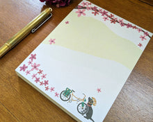 Load image into Gallery viewer, Spring Biking Pup Notepad (provides 6 meals)