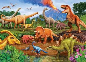 Triceratops & Friends (Tray) 35pc puzzle (provides 2 meals)