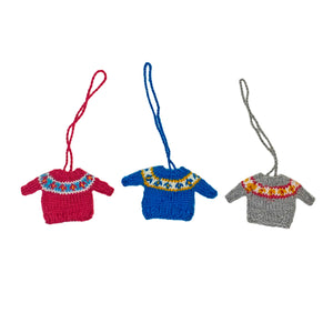 Mini Knit Sweater Ornaments (provides 5 meals)