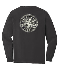 BSCSD Middle School Unisex Cotton Long-Sleeved Crew - Grey (provides 15 meals)