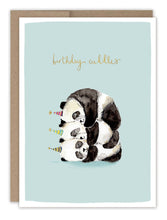 Load image into Gallery viewer, Panda Cuddles Birthday Card