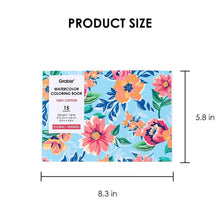 Load image into Gallery viewer, Grabie 15 Sheets 140LB Floral-Themed Watercolor Coloring Book (provides 6 meals)
