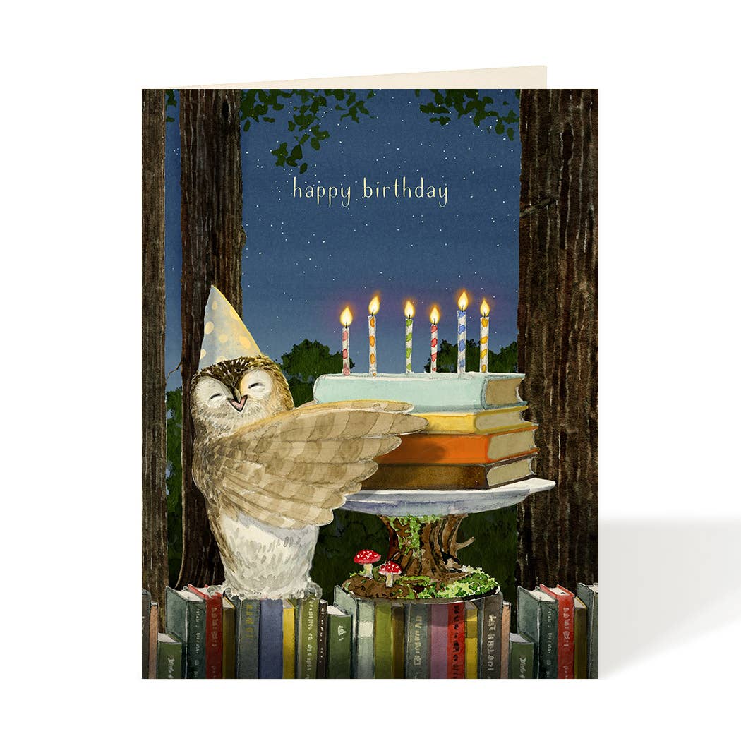 Bookish Birthday - Birthday Greeting Card