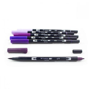 Dual Brush Pen 6 Color Set Purple Blendables (provides 6 meals)