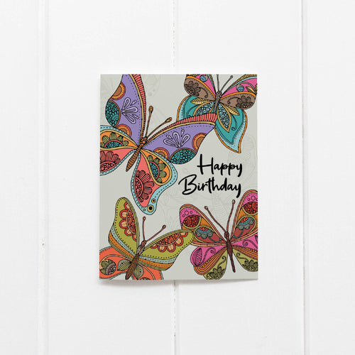 Happy Birthday (Butterflies) Card (provides 2 meals)