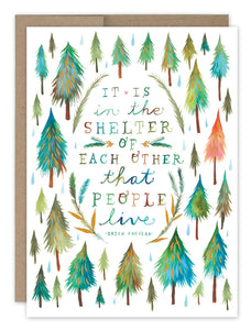 Shelter of Each Other Anniversary Card