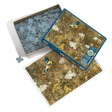 Load image into Gallery viewer, Queen Anne&#39;s Lace and American Goldfinch 500pc Puzzle (provides 6 meals)