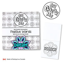 Load image into Gallery viewer, Mini Coloring Book Positive Words, 4&quot;x4&quot;, ( Provides 3 meals)