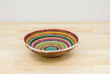 Load image into Gallery viewer, Sustainable Woven Sweet Grass bowl, multi-color (provides 6 meals)