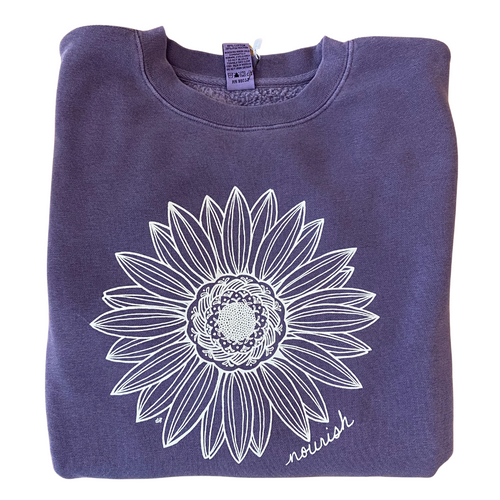 Sunflower Crew Neck Sweatshirt (provides 20 meals)