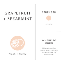 Load image into Gallery viewer, Grapefruit + Spearmint Frosted Candle (provides 14 meals)