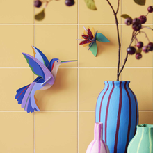 Load image into Gallery viewer, Hummingbird &amp; Flower Wall Decor (provides 9 meals)