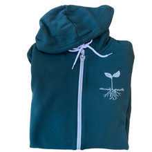 Load image into Gallery viewer, Unisex Nourish Growth Zip-Up Hooded Sweatshirt (provides 22 meals)