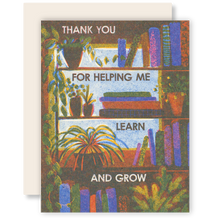 Load image into Gallery viewer, Thank You For Helping Me Learn - Risograph Card
