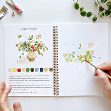 Load image into Gallery viewer, Bouquets watercolor workbook (provides 9 meals)