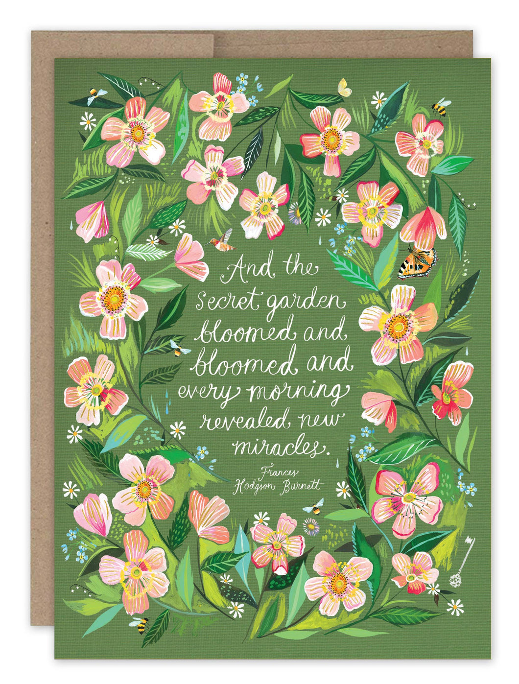 Secret Garden Birthday Card