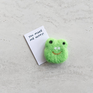 Toadally Awesome Wool Felt Frog In A Matchbox (4 meals)